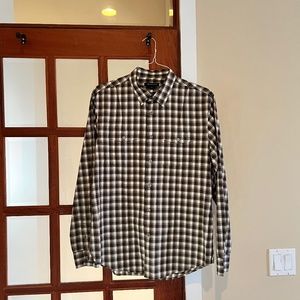 John Varvatos Star USA Plaid Sport Shirt